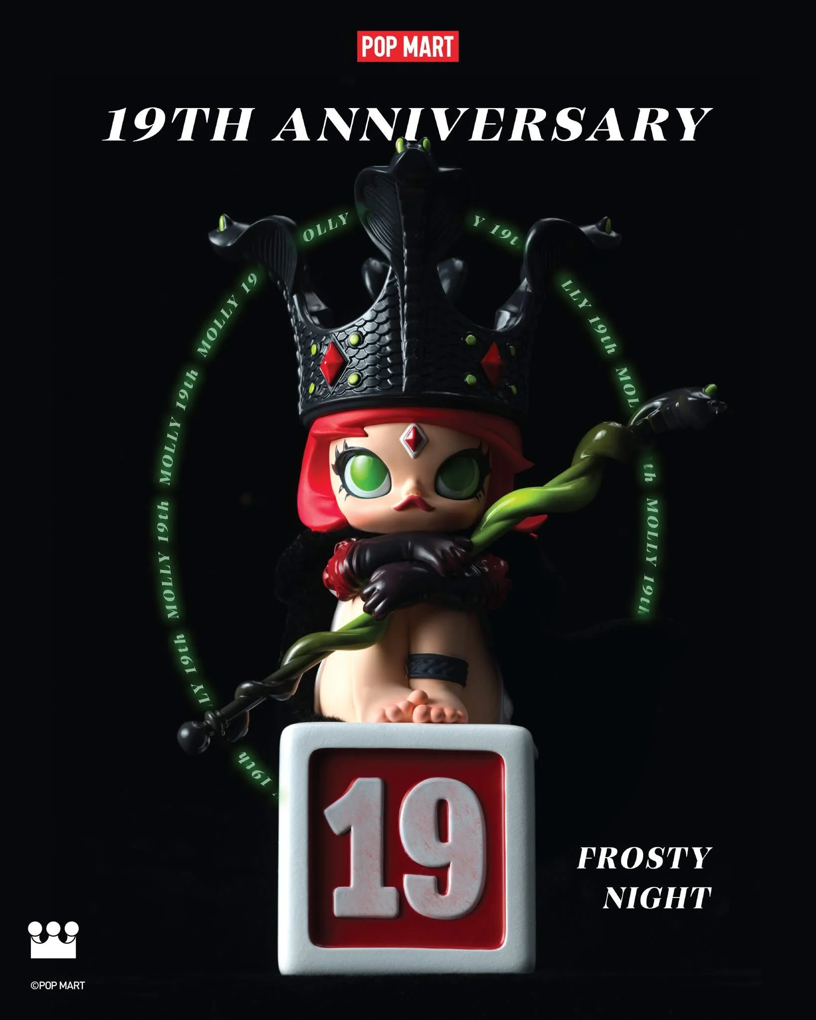 Molly 19th Anniversary Statue - Frosty Night